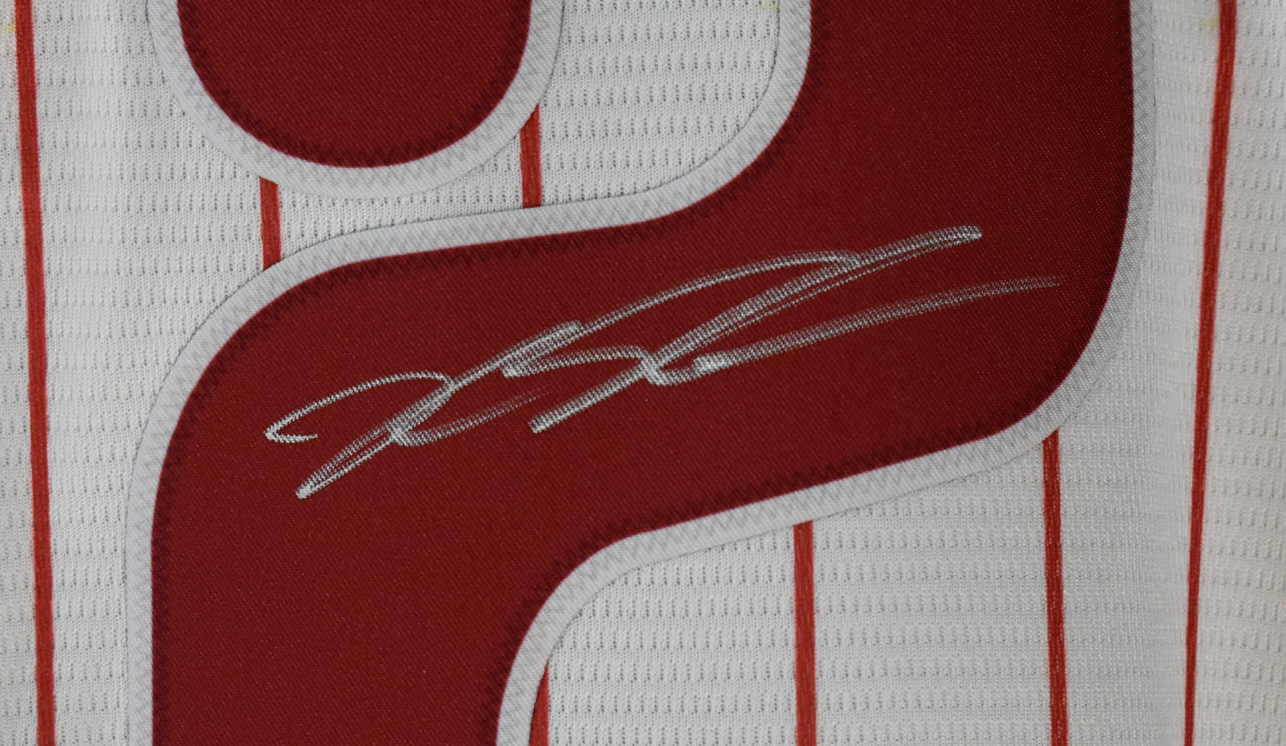 Kyle Schwarber Signed/Autographed Phillies XL Pinstripe Jersey PSA/DNA 210000