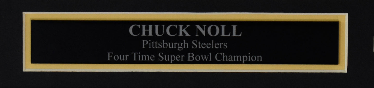 Chuck Noll Autographed 8x10 Photo Pittsburgh Steelers Framed JSA 211315