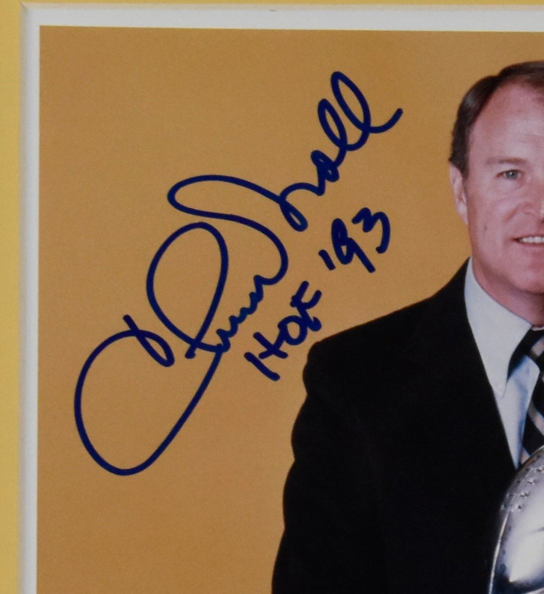 Chuck Noll Autographed 8x10 Photo Pittsburgh Steelers Framed JSA 211315