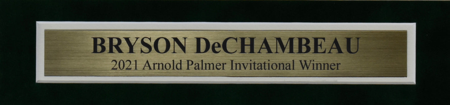 Bryson DeChambeau Signed Arnold Palmer Invitational Pin Flag Framed PSA/DNA 1317
