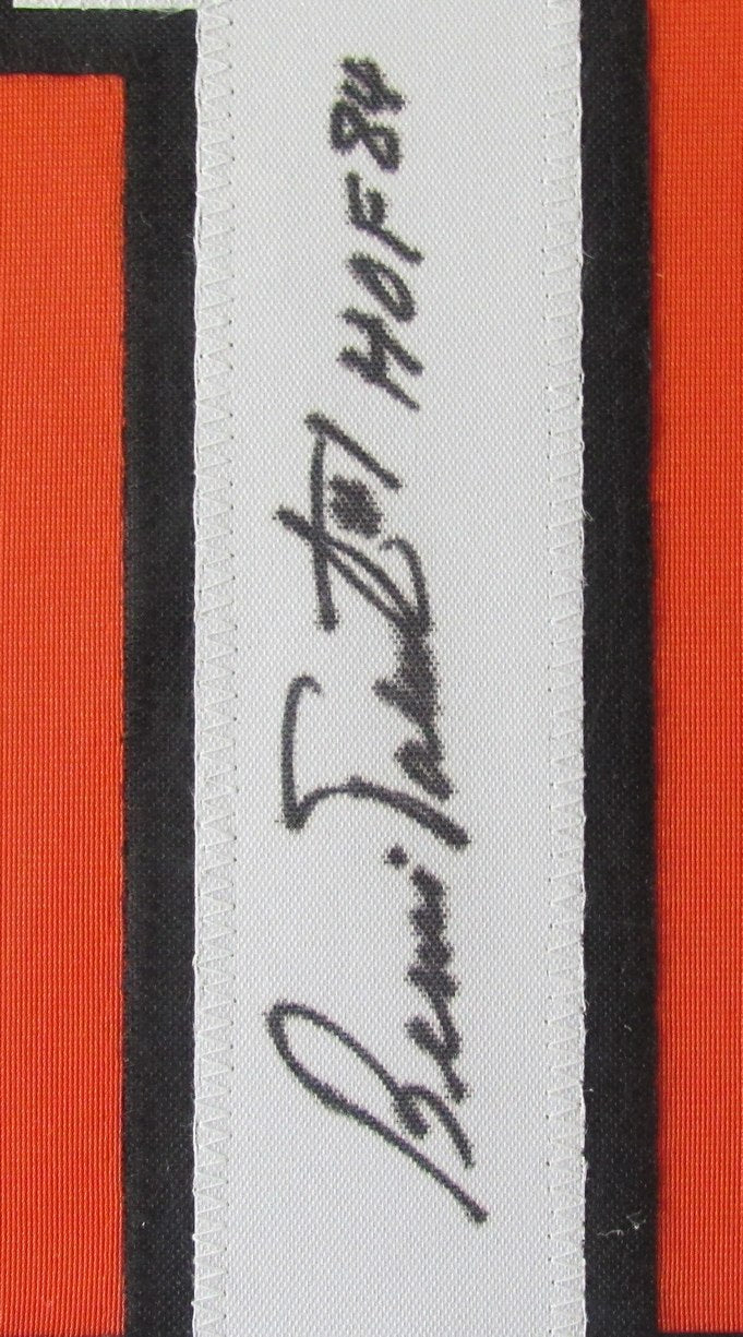 Bernie Parent HOF Autographed/Inscribed Jersey Flyers Framed Beckett 209966