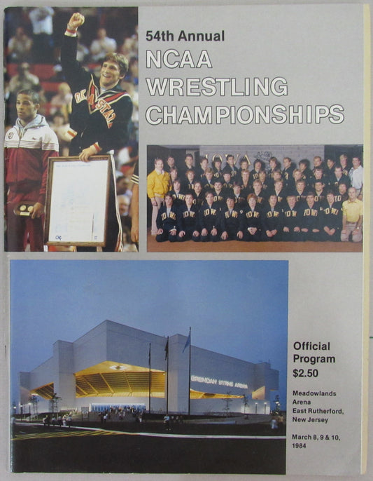 1984 NCAA Wrestling Championships Program w/ Ticket at Meadowlands Arena 210275