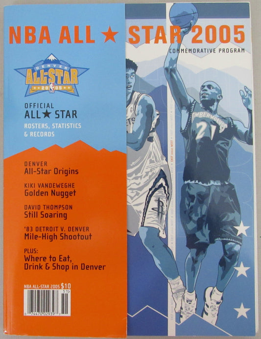 2005 NBA All-Star Game Commemorative Program 210277