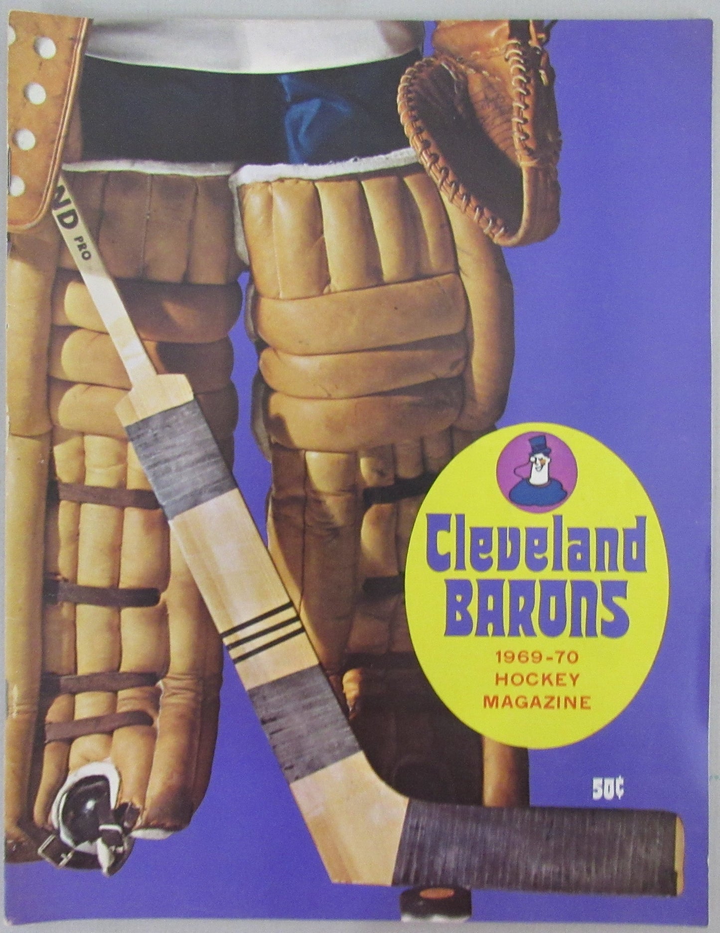 1969-70 Cleveland Barons vs. Hershey Bears Hockey Game Program 210280