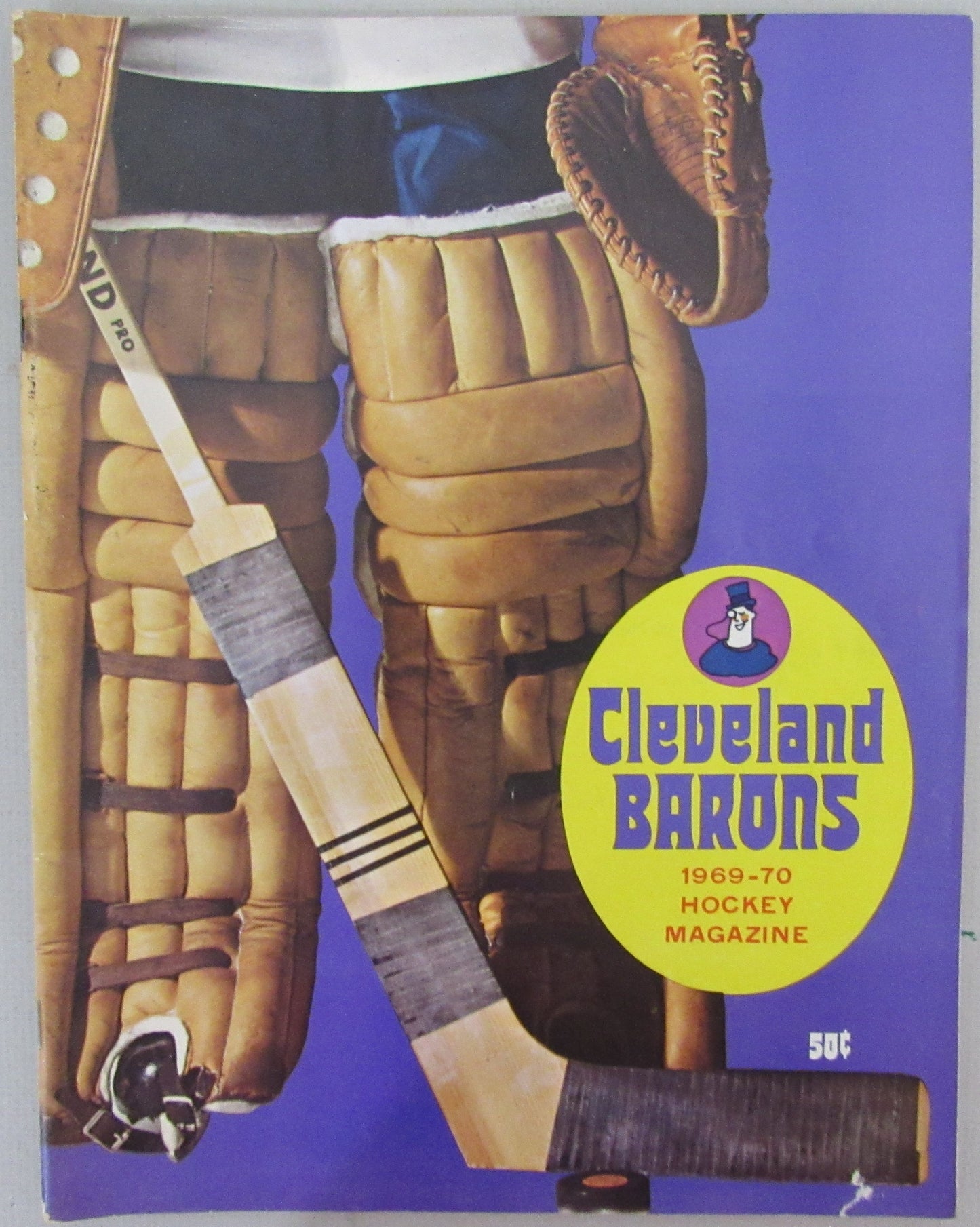 1969-70 Cleveland Barons vs. Montreal Voyageurs Hockey Game Program 210282