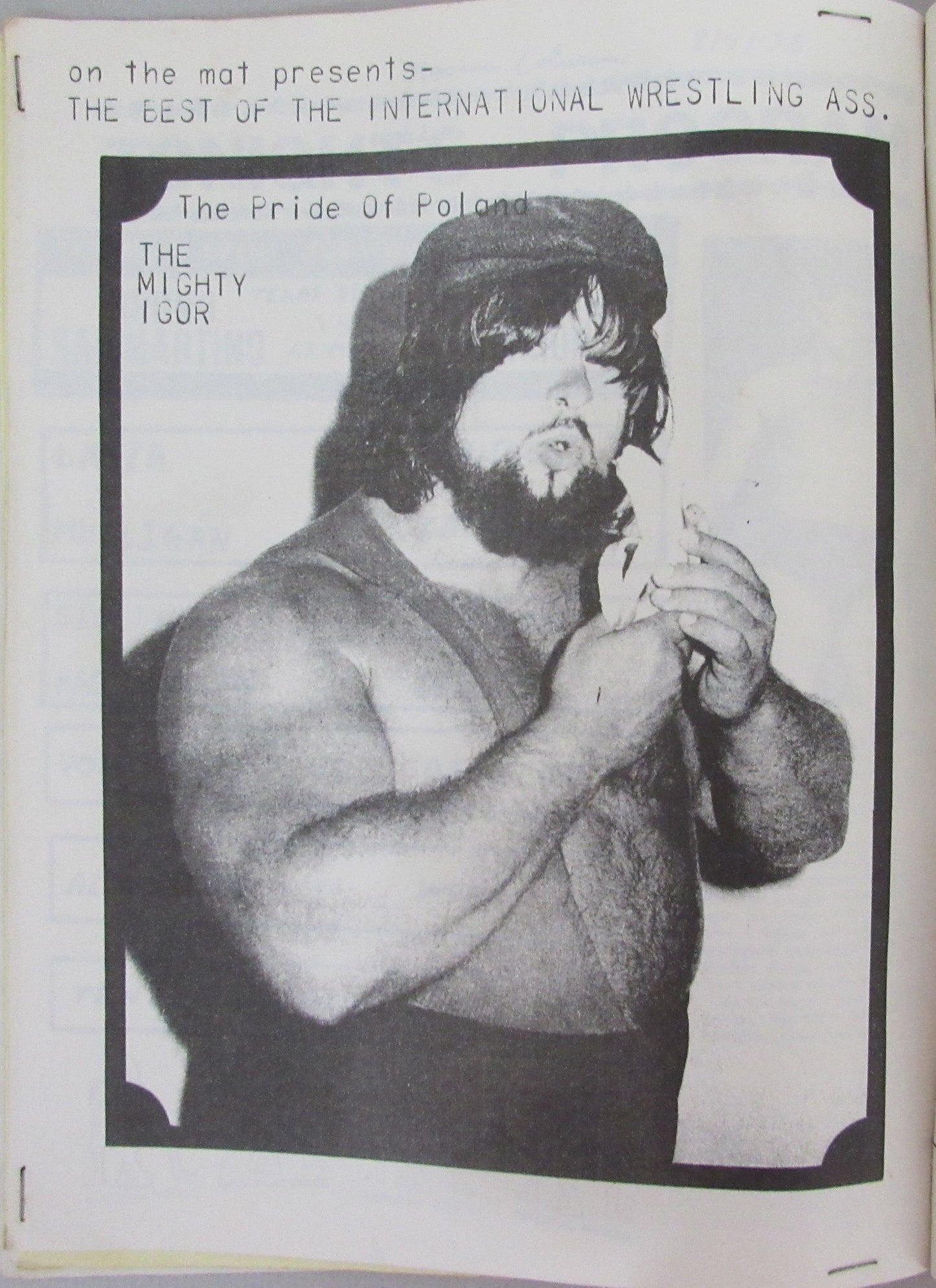 1975  Pro Wrestling On the Mat Magazine Andre the Giant / Haystacks Calhoun