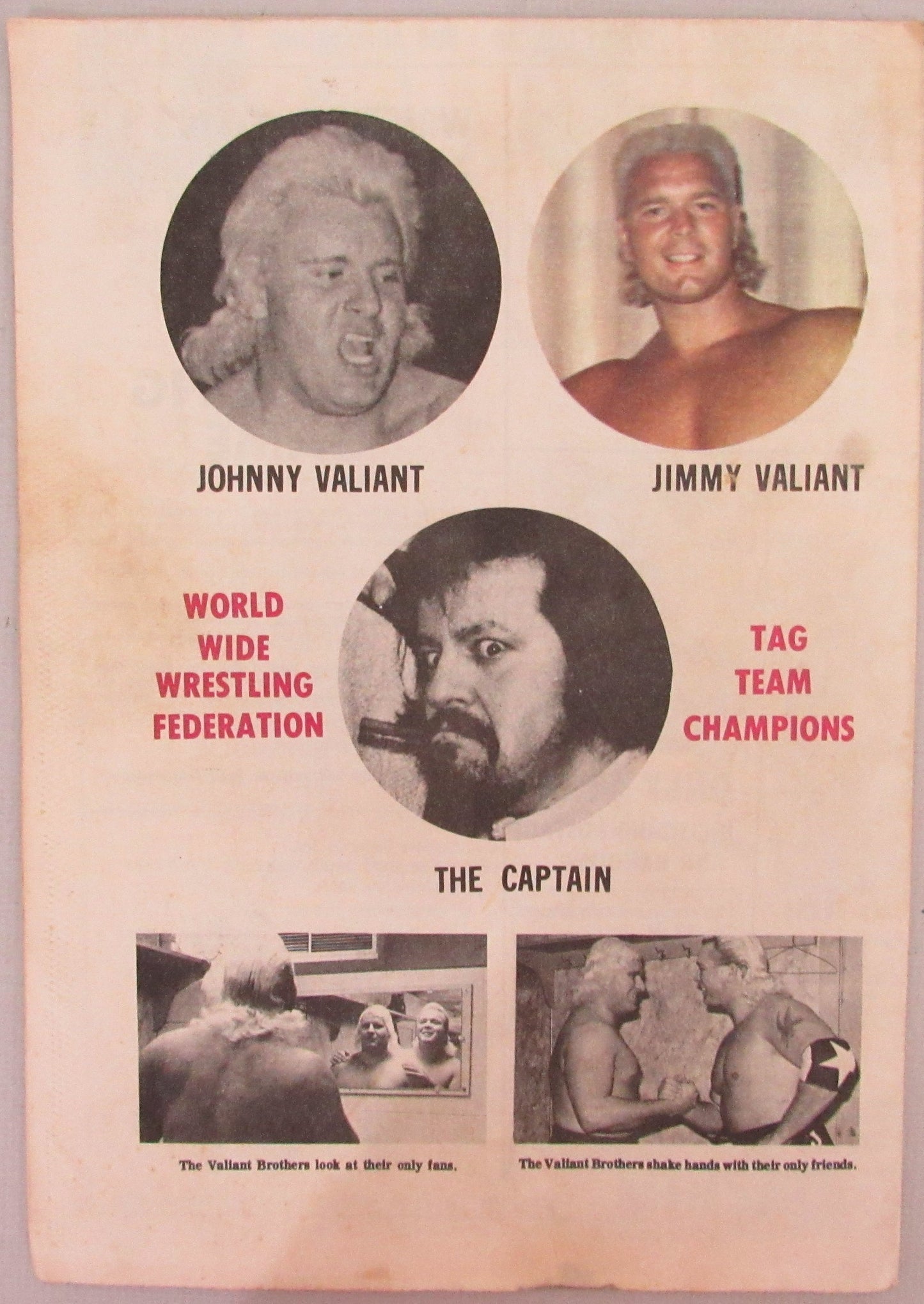 1974 Wrestling Newsletter No. 25 with Foldout Kobayashi on Cover 210286
