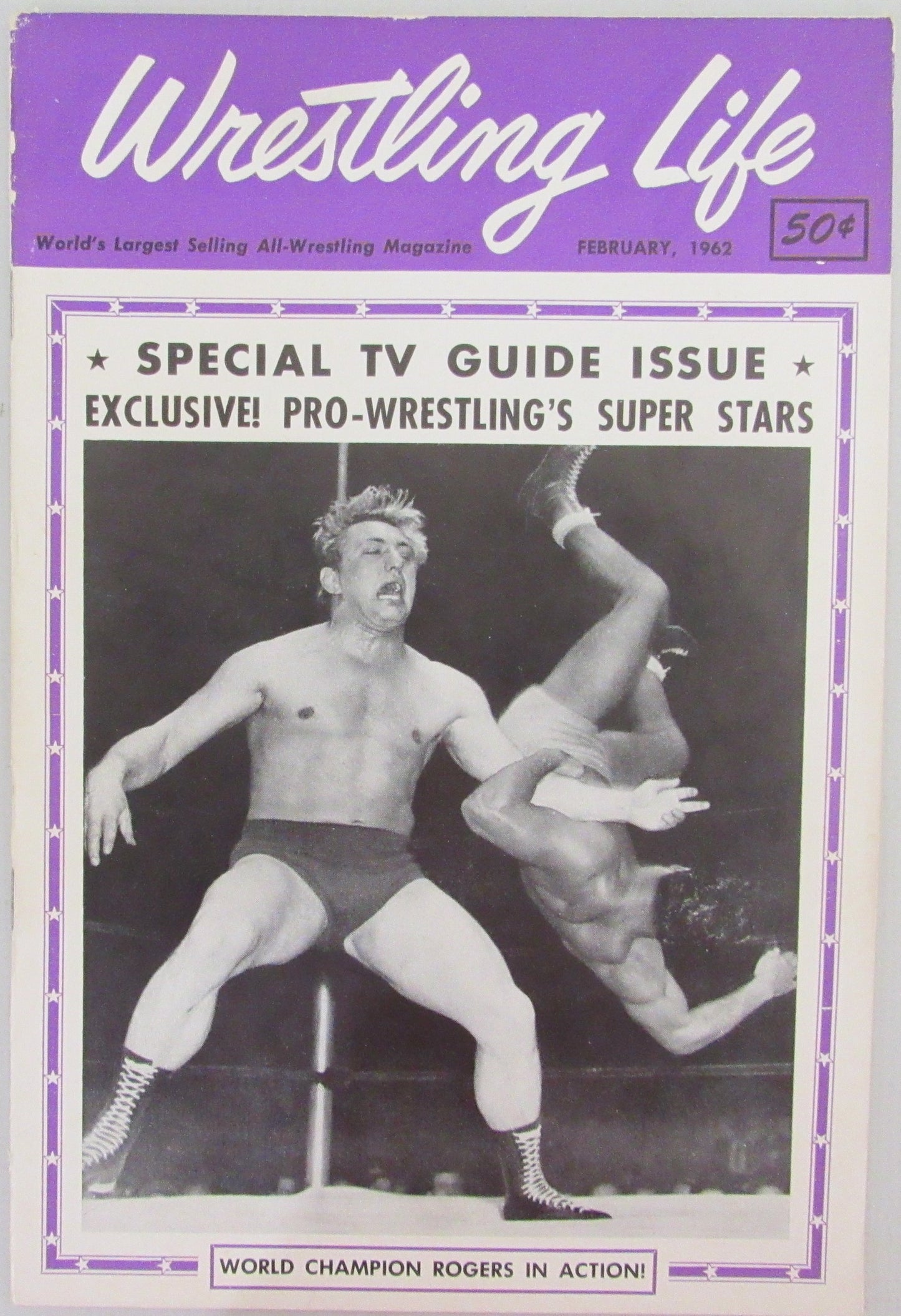 February 1962 Wrestling Life Magazine Special TV Guide Issue 210287
