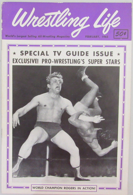 February 1962 Wrestling Life Magazine Special TV Guide Issue 210287