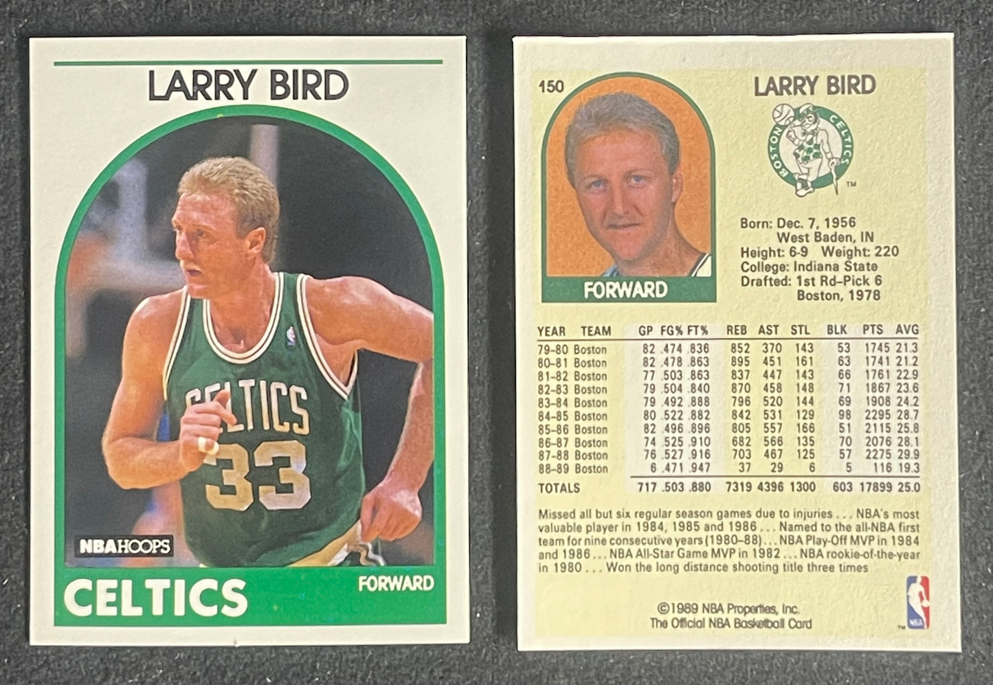 Lot of (49) 1989-90 NBA HOOPS Larry Bird Card #150 Celtics HOF 211336