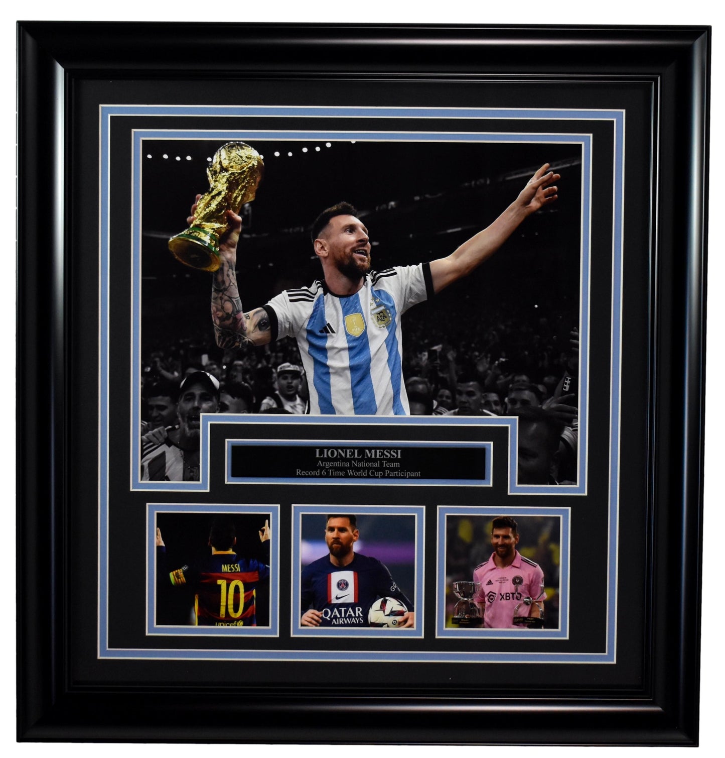 Lionel Messi Argentina Soccer Photo Collage Framed 211445