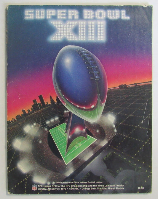 1/21/1979 Super Bowl XIII Program Pittsburgh Steelers vs. Dallas Cowboys 210994