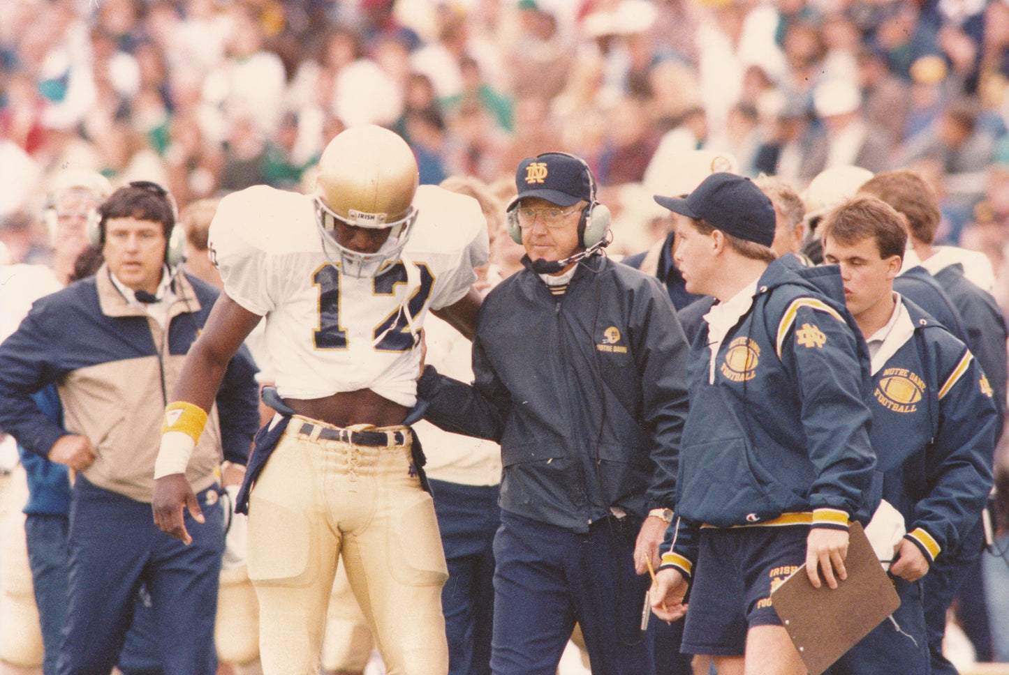 Lou Holtz Notre Dame Football Coach 8x12 Type 1 1988 Press Photo TSN 210311