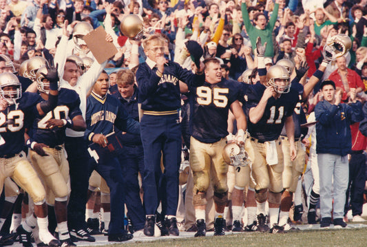 Lou Holtz Notre Dame Football Coach 8x12 Type 1 1988 Press Photo TSN 210312