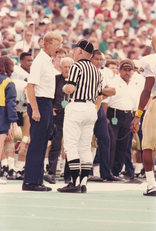 Lou Holtz Notre Dame Football Coach 8x12 Type 1 1988 Press Photo TSN 210313