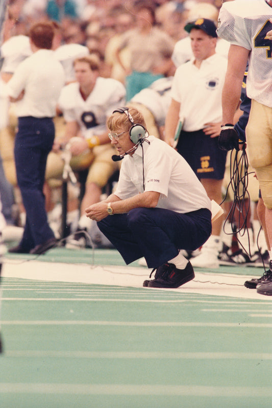Lou Holtz Notre Dame Football Coach 8x12 Type 1 1988 Press Photo TSN 210317