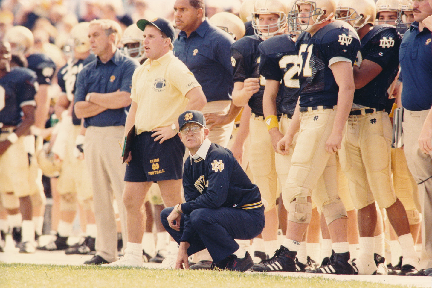 Lou Holtz Notre Dame Football Coach 8x12 Type 1 1988 Press Photo TSN 210321