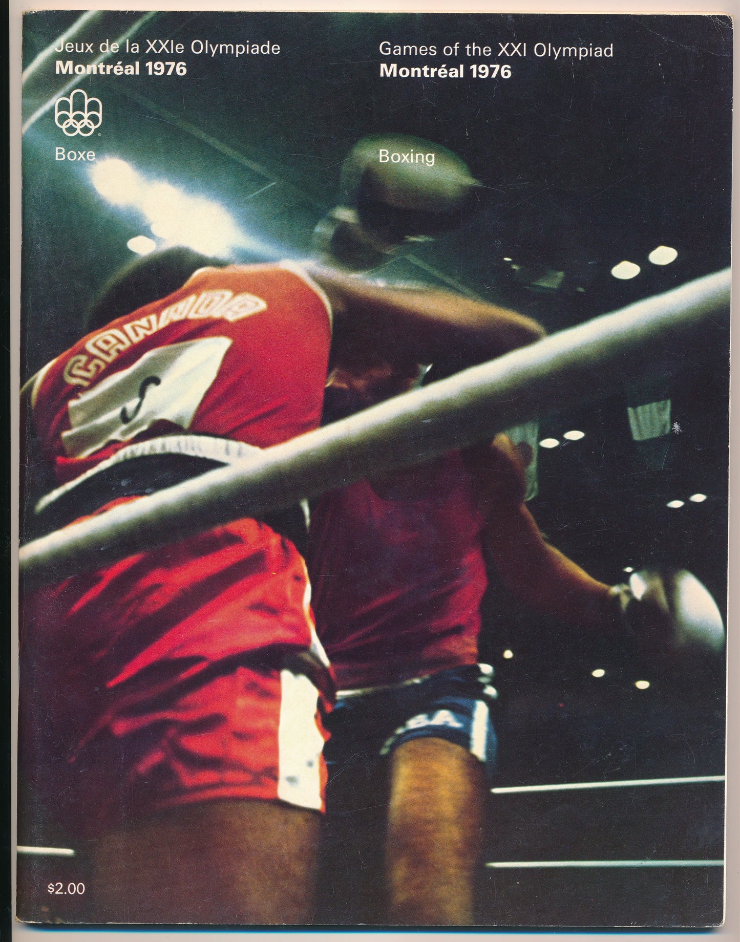 1976 Olympics Boxing Program Sugar Ray Leonard Michael Spinks 210327