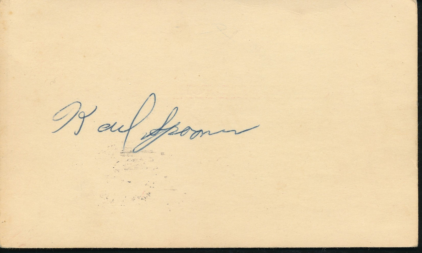 Karl Spooner Brooklyn Dodgers Signed/Autographed 1955 GPC Postcard 210300