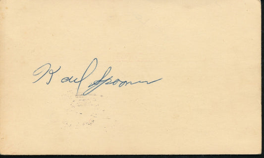 Karl Spooner Brooklyn Dodgers Signed/Autographed 1955 GPC Postcard 210300