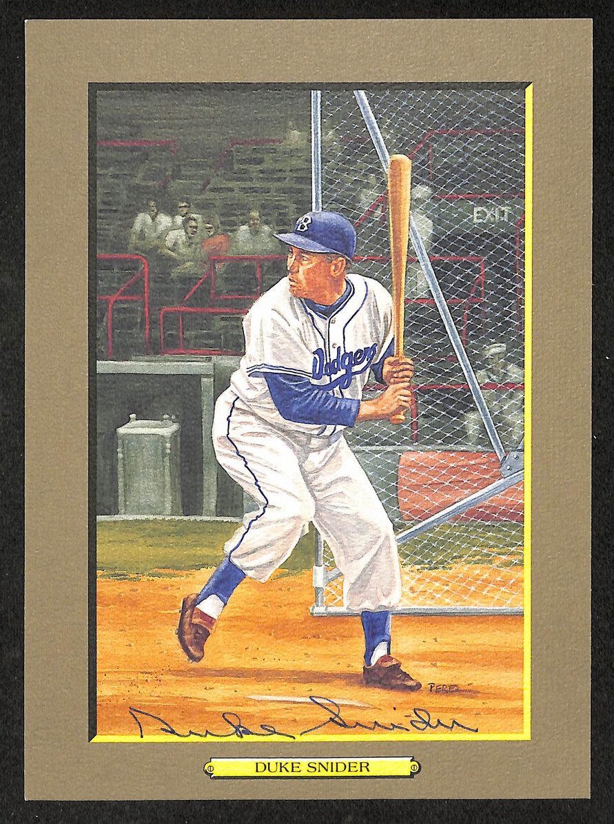 Duke Snider HOF Signed 1988 Perez Steele Great Moments Dodgers  211326