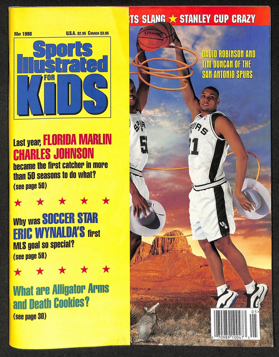 1998 Sports Illustrated for Kids Spurs Cover w/ Cards Venus Williams 211497