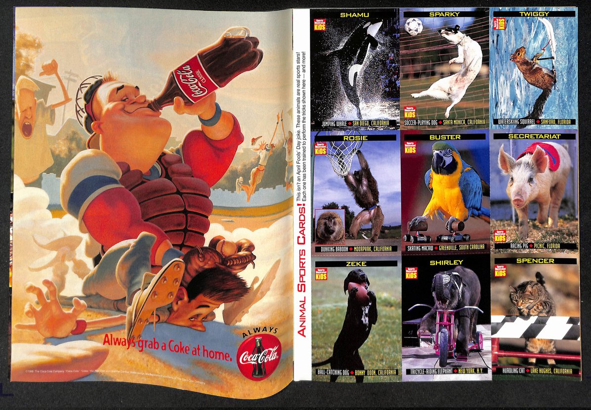 1998 Sports Illustrated for Kids Matt Williams w/ Cards Shamu Rosie 211505