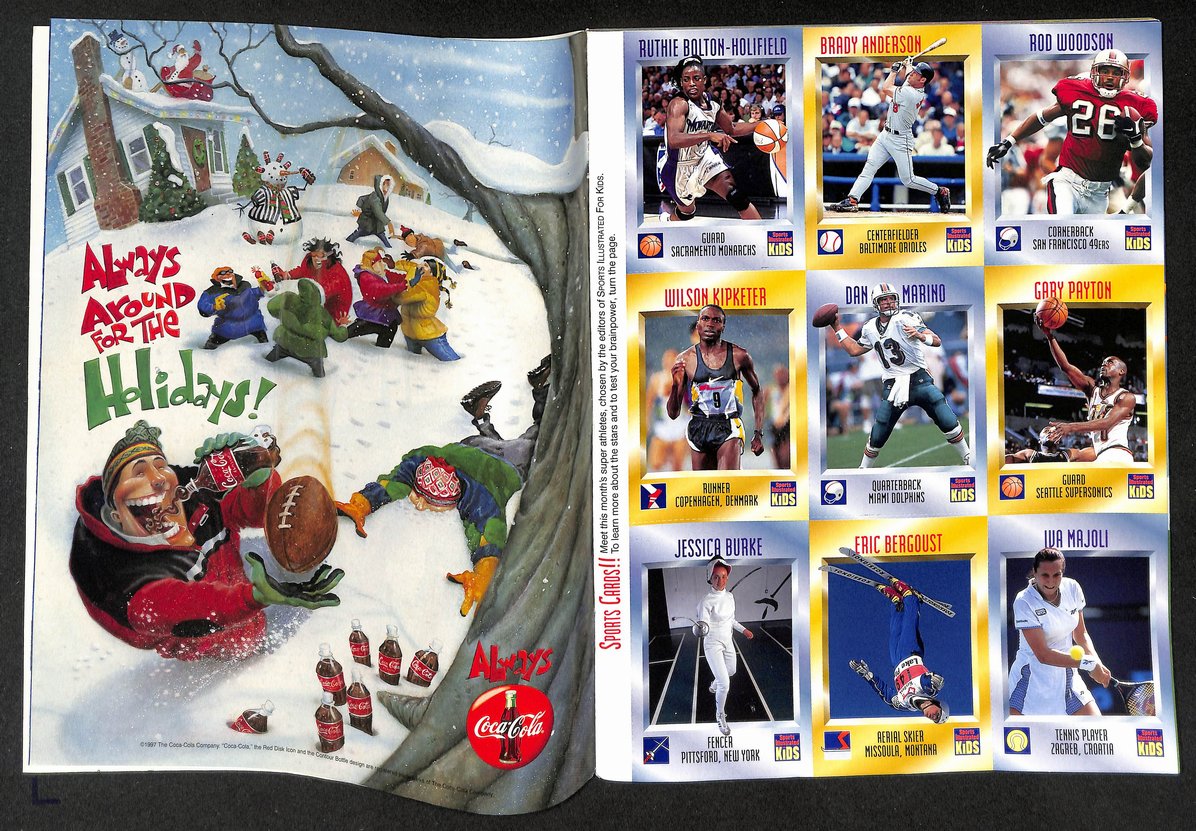 1997 Sports Illustrated for Kids Michael Jordan w/ Cards Marino Payton 211506