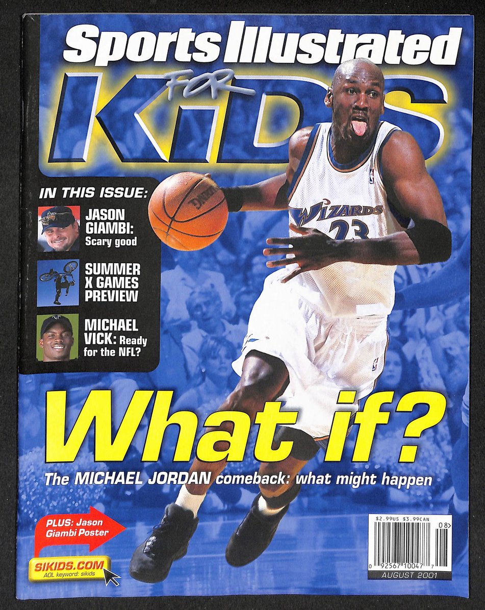 2001 Sports Illustrated for Kids Michael Jordan Comeback w/ Cards Bonds 211507