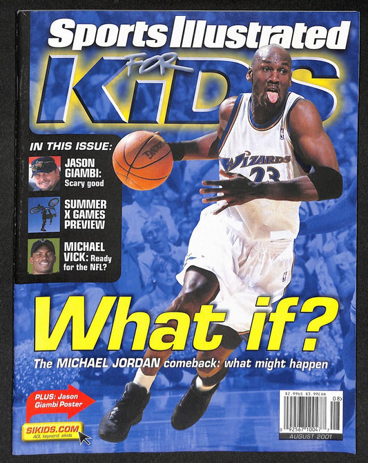2001 Sports Illustrated for Kids Michael Jordan Comeback w/ Cards Bonds 211507