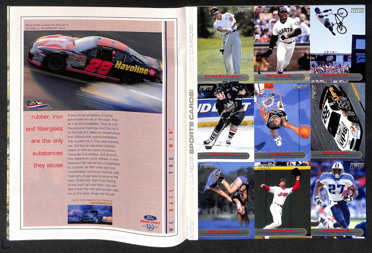 2001 Sports Illustrated for Kids Michael Jordan Comeback w/ Cards Bonds 211508