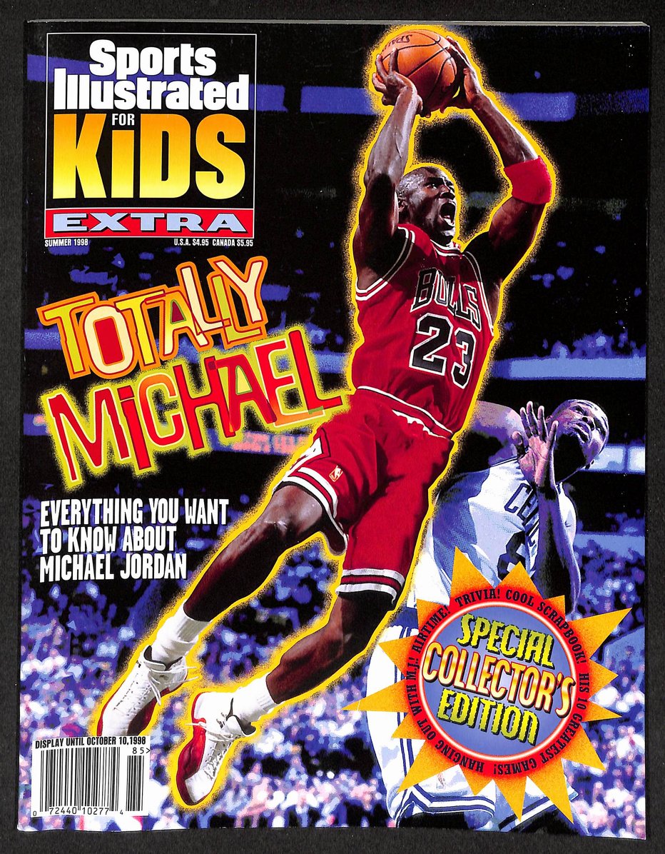 1998 Sports Illustrated for Kids Extra Michael Jordan w/ Cards & Poster 211509