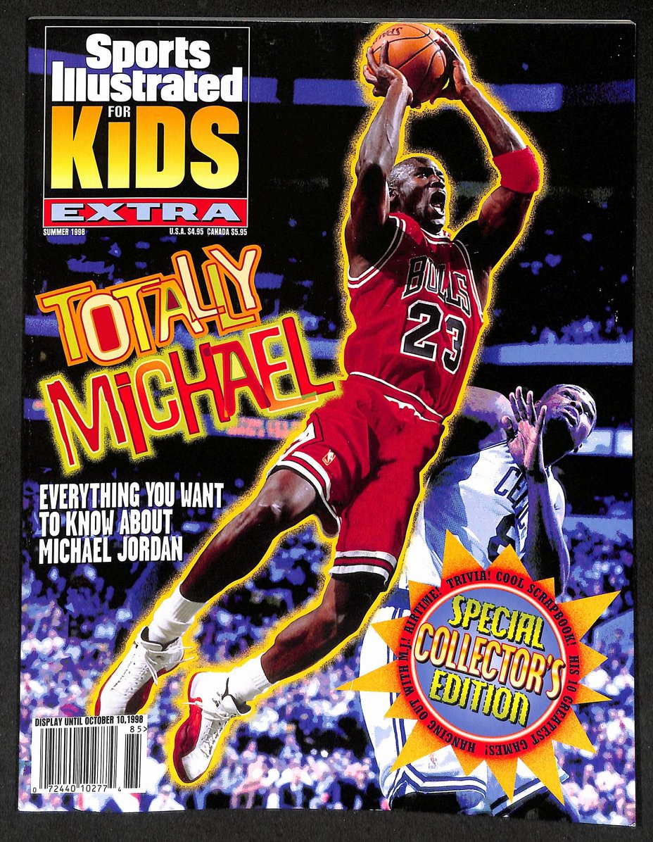 1998 Sports Illustrated for Kids Michael Jordan w/ Cards & Poster 211510