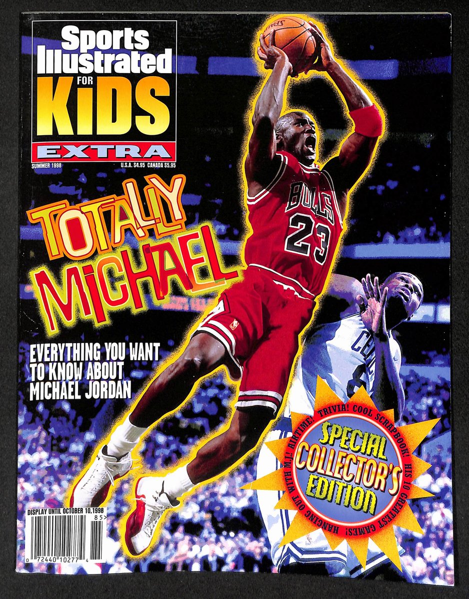 1998 Sports Illustrated for Kids Michael Jordan w/ Cards & Poster 211511