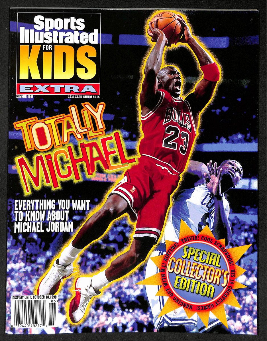 1998 Sports Illustrated for Kids Michael Jordan w/ Cards & Poster 211512