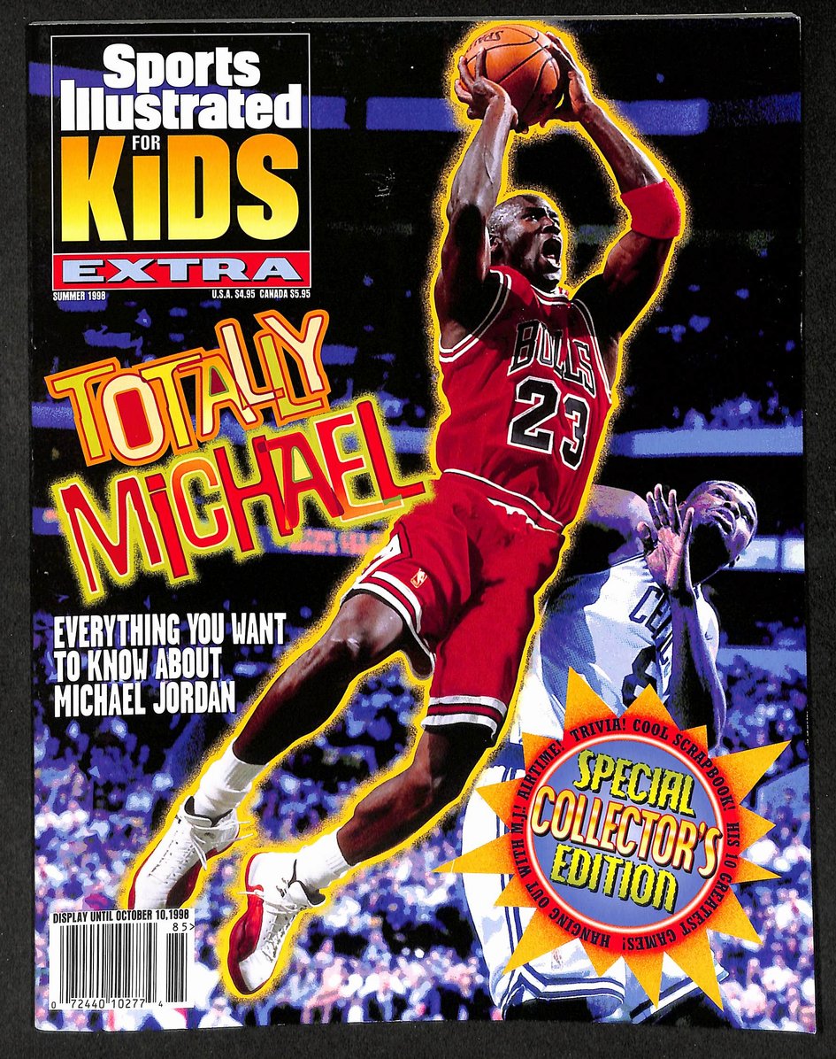 1998 Sports Illustrated for Kids Michael Jordan w/ Cards & Poster 211513