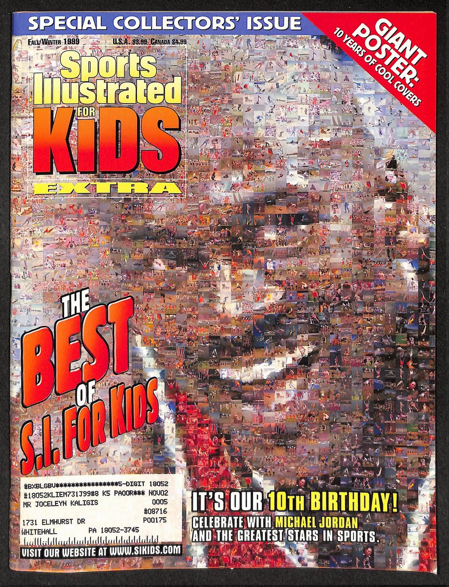 1999 Sports Illustrated for Kids Michael Jordan w/ Cards Mia Hamm 211514