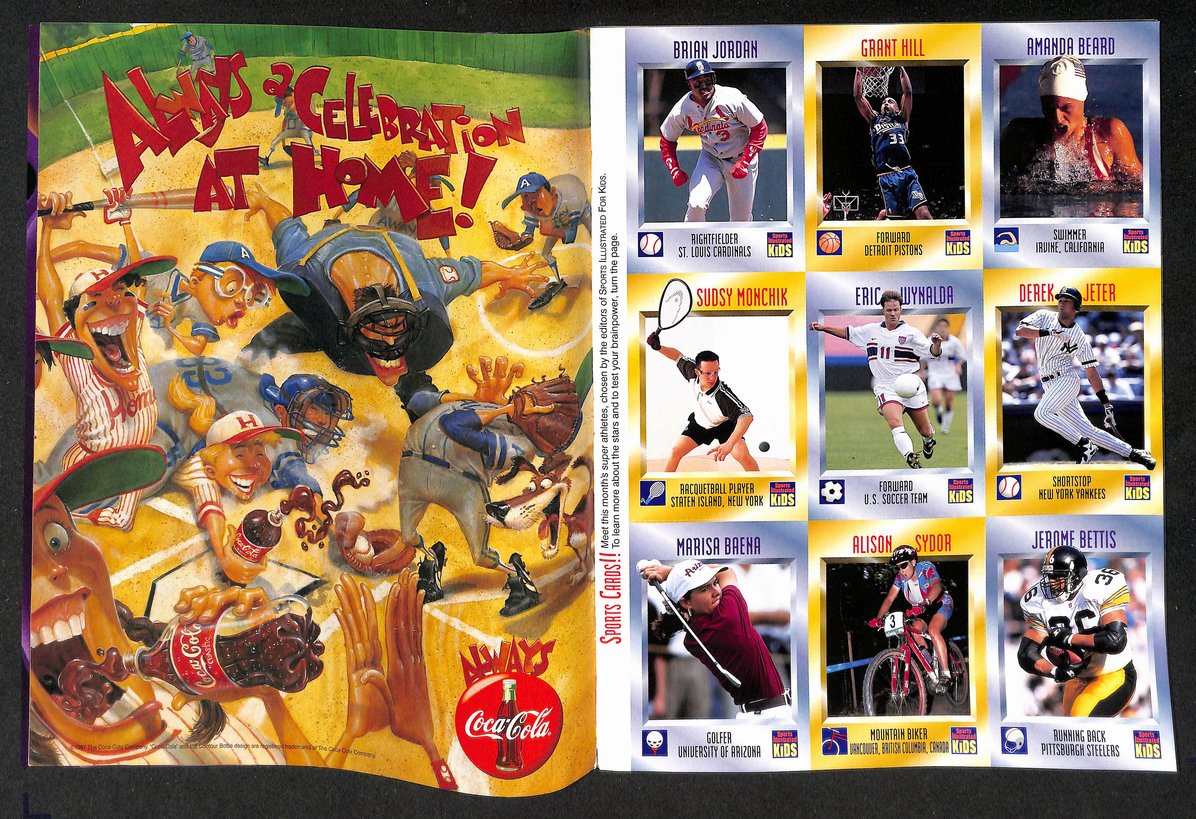 1997 Sports Illustrated for Kids Lobo & Leslie Newsstand w/ Cards Jeter 211520