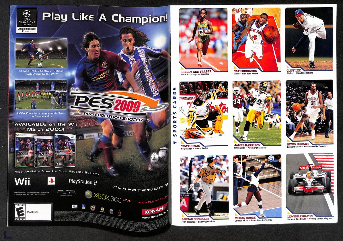 2009 Sports Illustrated for Kids Hamels Newsstand w/ Cards Lewis Hamilton 211521
