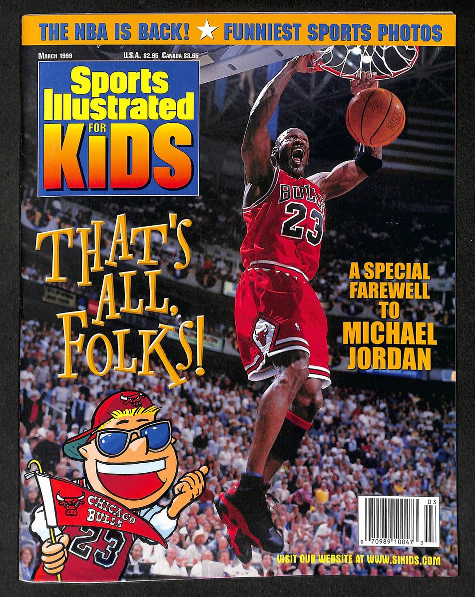 1999 Sports Illustrated for Kids Michael Jordan Cover w/ Jordan Cards 211526