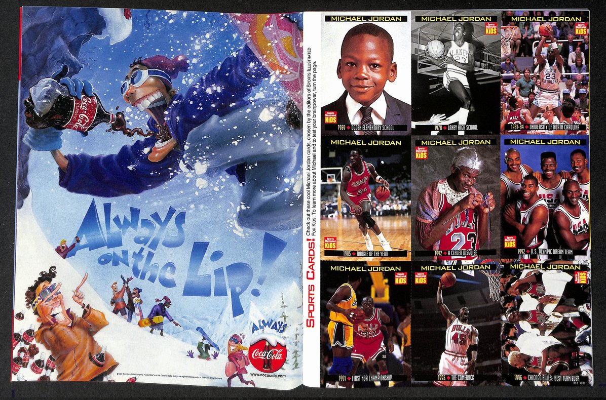 1999 Sports Illustrated for Kids Michael Jordan Cover w/ Jordan Cards 211526