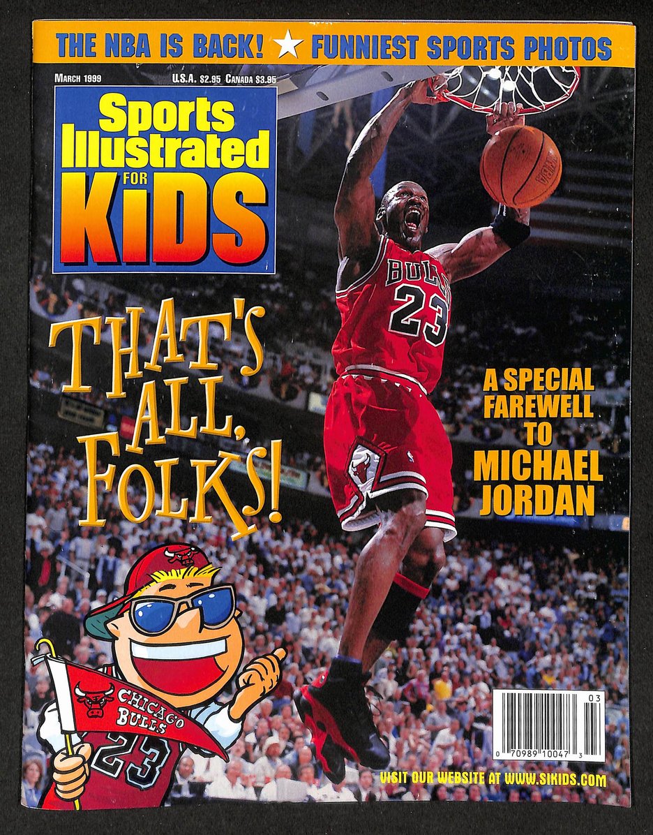 1999 Sports Illustrated for Kids Michael Jordan Cover w/ Jordan Cards 211527