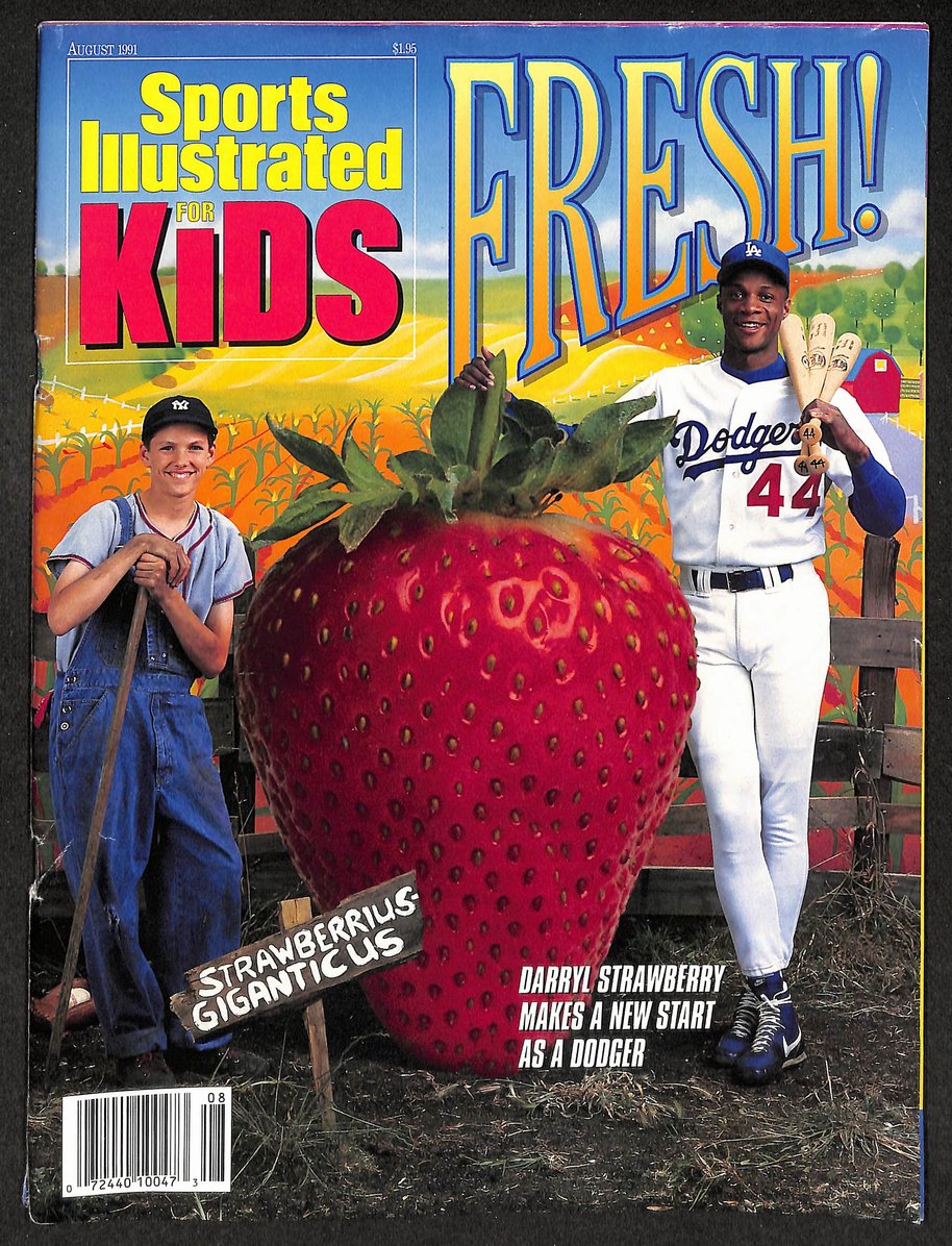 1991 Sports Illustrated for Kids Darryl Strawberry w/ Cards Thomas King 211495