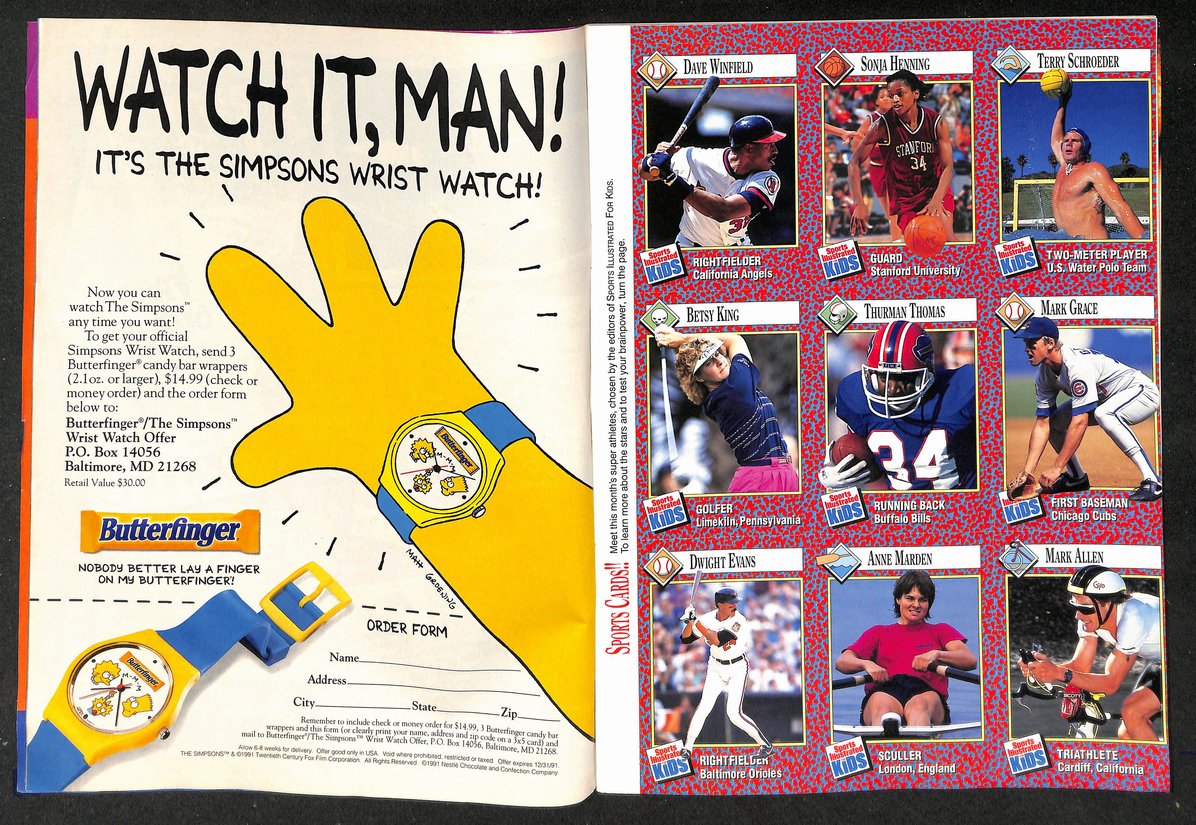 1991 Sports Illustrated for Kids Darryl Strawberry w/ Cards Thomas King 211495