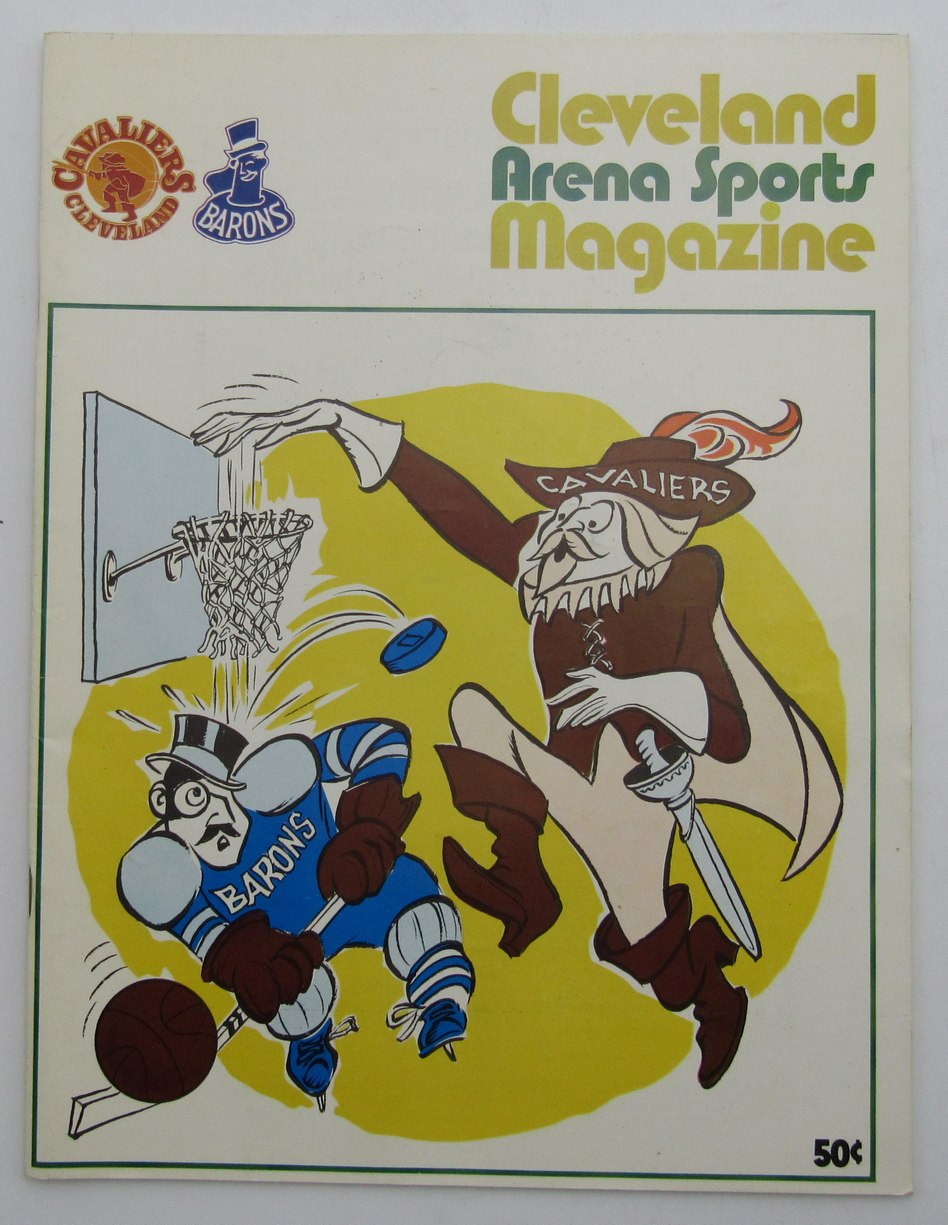 1970-71 Cleveland Sports Arena Magazine Cavaliers & Barons 210971