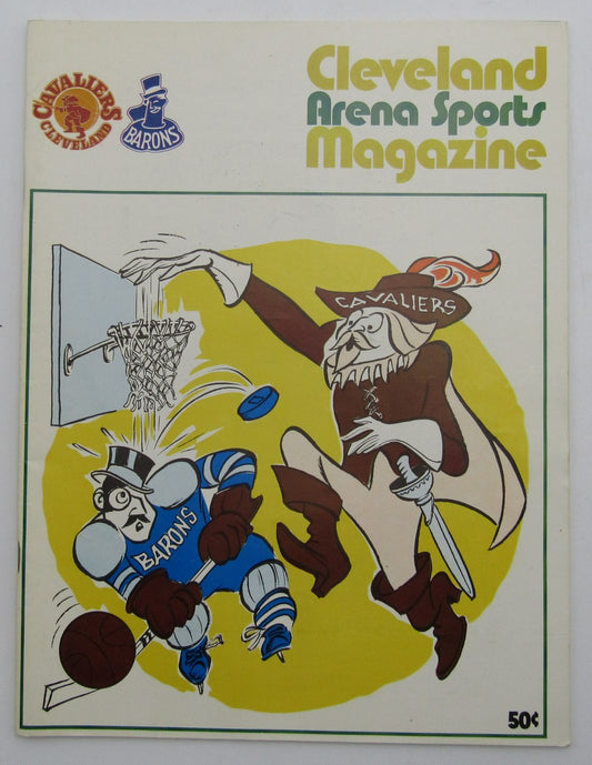 1970-71 Cleveland Sports Arena Magazine Cavaliers & Barons 210971