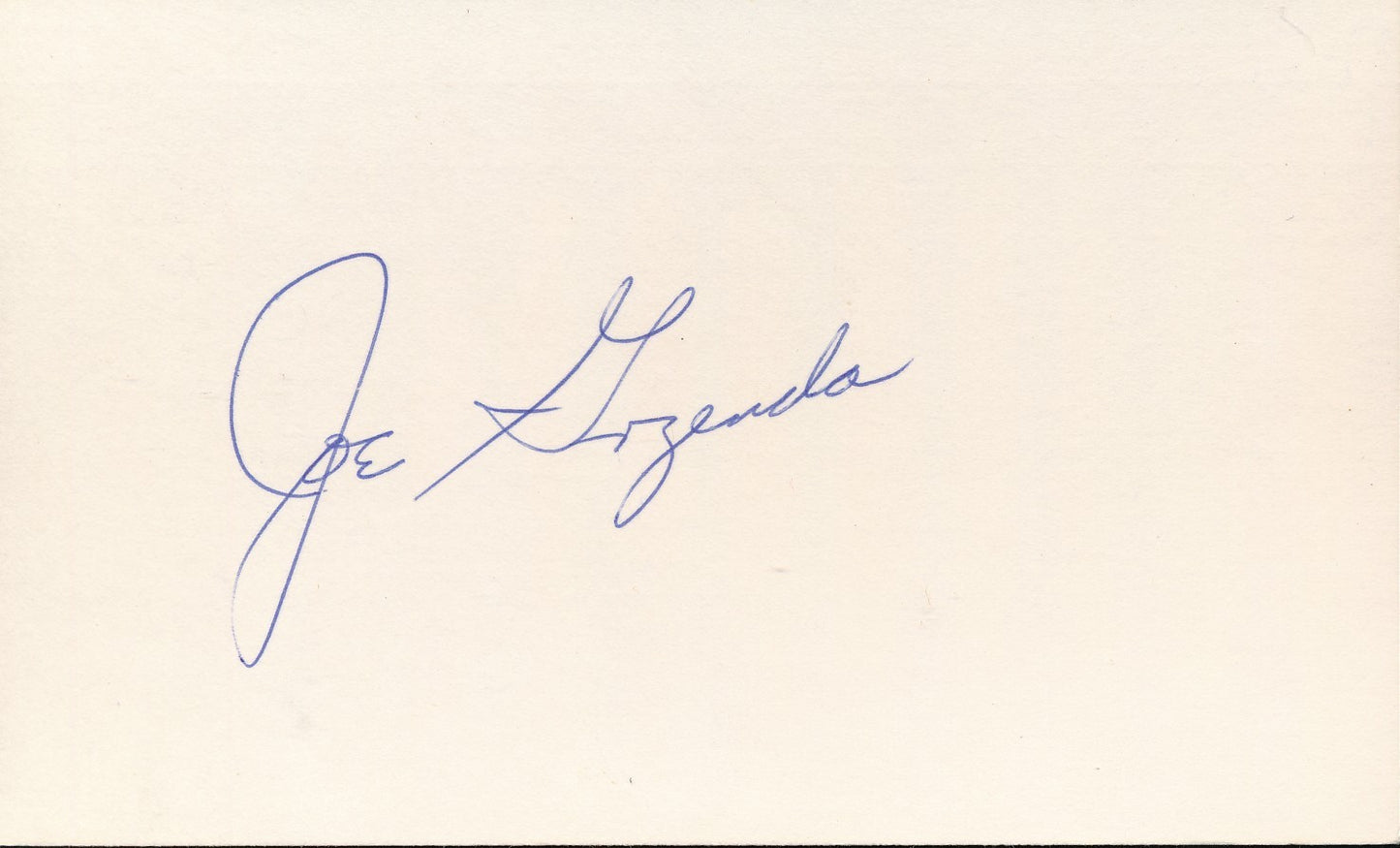 Joe Garagiola St. Louis Cardinals Signed/Autographed 3x5 Index Card 210331
