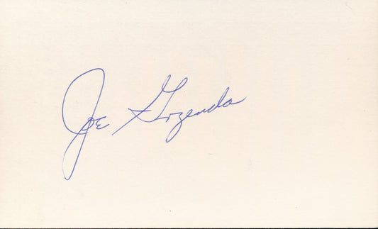 Joe Garagiola St. Louis Cardinals Signed/Autographed 3x5 Index Card 210331