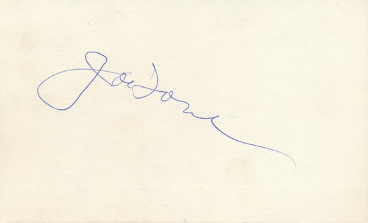 Joe Torre HOF St. Louis Cardinals Signed/Autographed 3x5 Index Card 210342