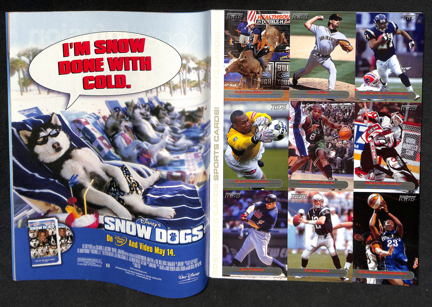 2002 Sports Illustrated for Kids Kobe Bryant w/ Cards Tom Brady RC 211538